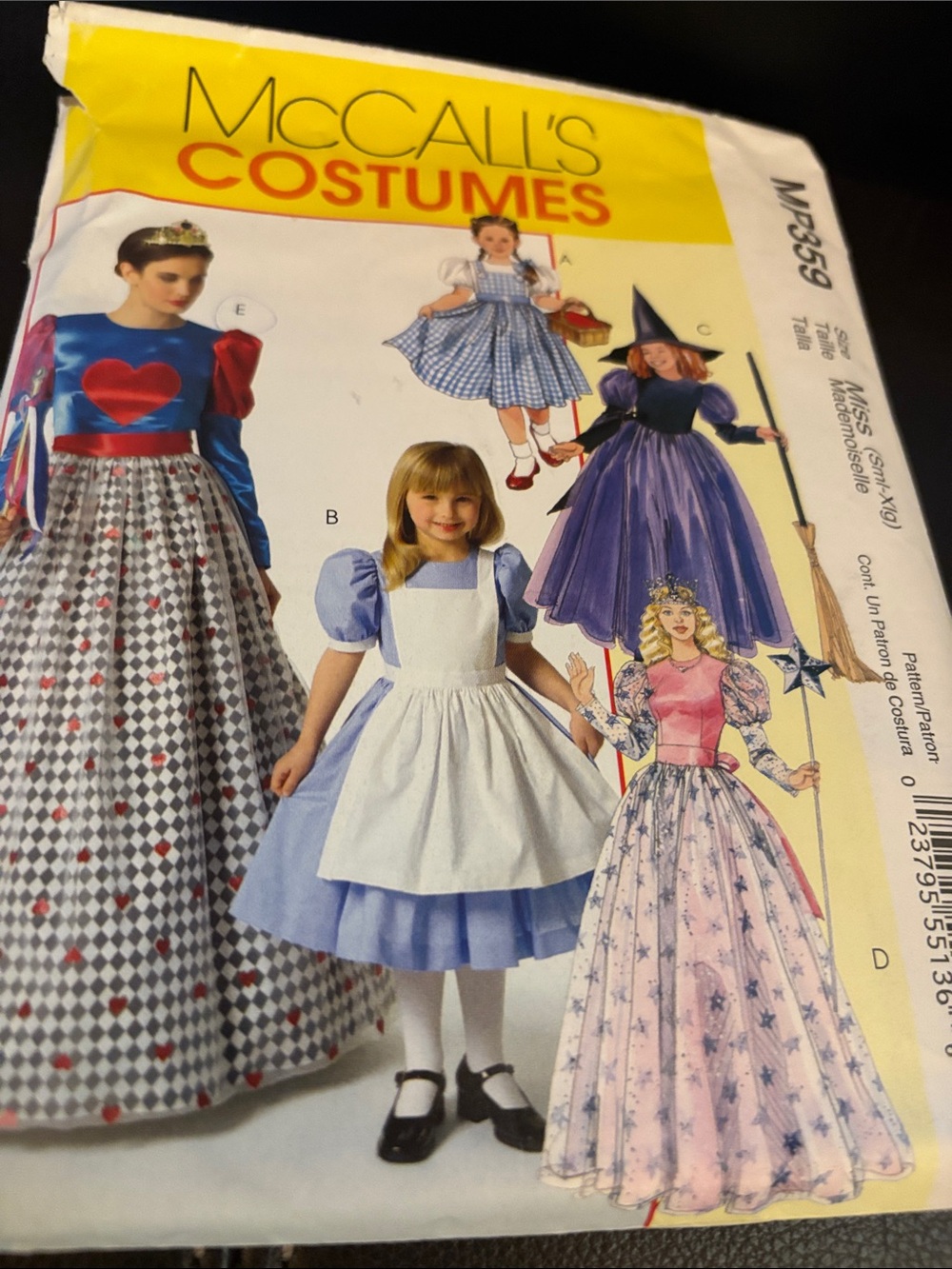 the McCall's M4948 storybook and fairytale costume sewing pattern